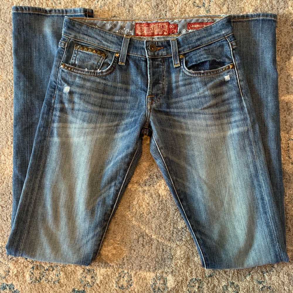 Lucky legend straight jeans size 00/24